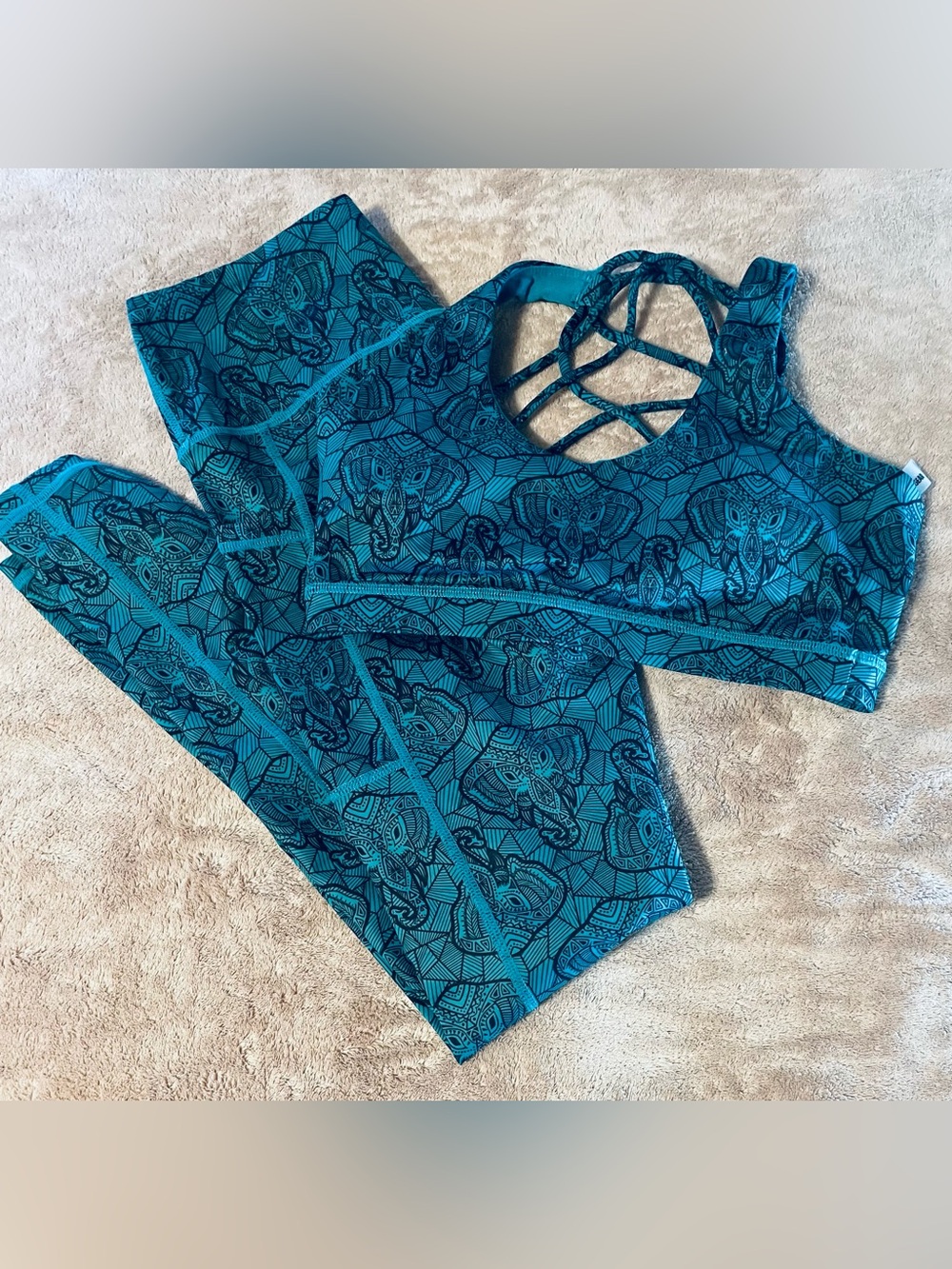 CVG-(Constant Varied Gear)Junk in the Trunk Leggings and Bra Set. Size Small